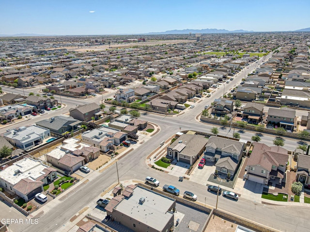14701 Tim Hardaway, El Paso, TX 79938 - aerial perspective of suburban area featuring a mountain backdrop