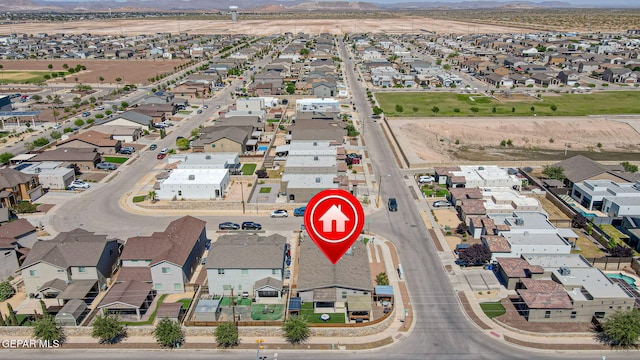 14701 Tim Hardaway, El Paso, TX 79938 - aerial perspective of suburban area with a mountain backdrop