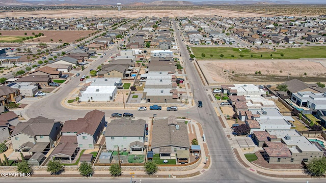 14701 Tim Hardaway, El Paso, TX 79938 - aerial view of property and surrounding area with a mountainous background and nearby suburban area