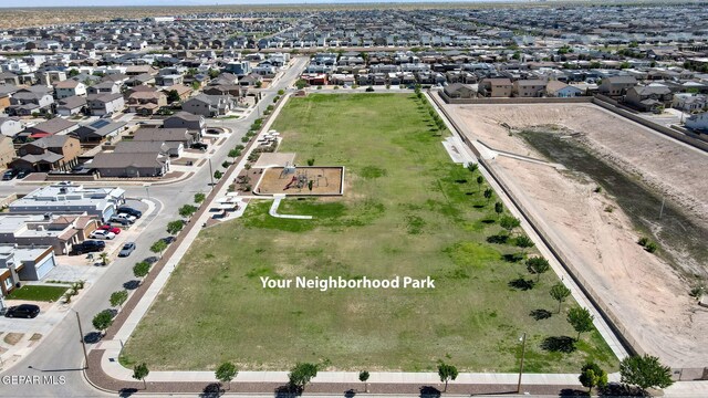 14701 Tim Hardaway, El Paso, TX 79938 - aerial view of property and surrounding area featuring nearby suburban area