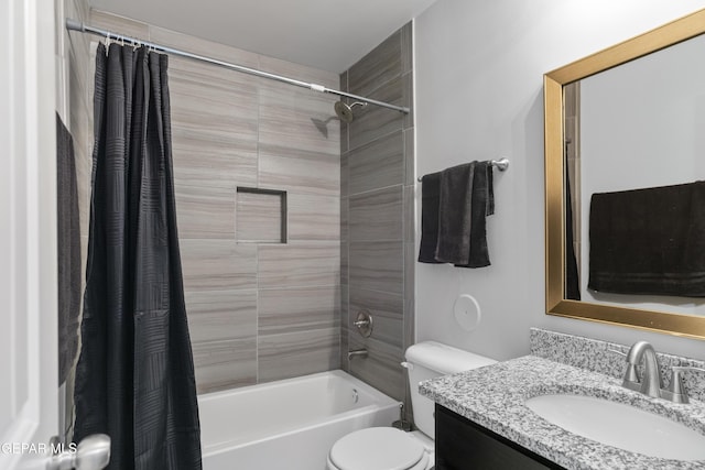 13142 Emerald Isle St, El Paso, TX 79928 - bathroom featuring shower / bathtub combination with curtain and vanity