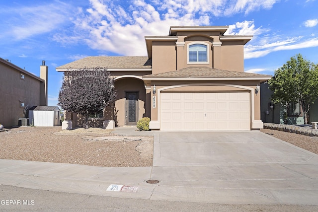 2909 Pino Triste Dr, El Paso, TX 79938 - view of front of property featuring concrete driveway and stucco siding