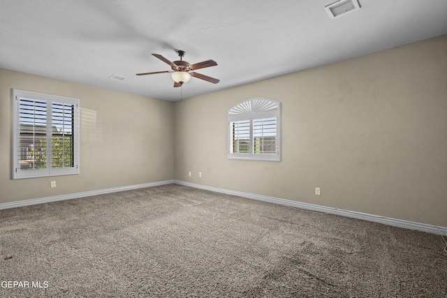 2909 Pino Triste Dr, El Paso, TX 79938 - carpeted empty room featuring ceiling fan and baseboards