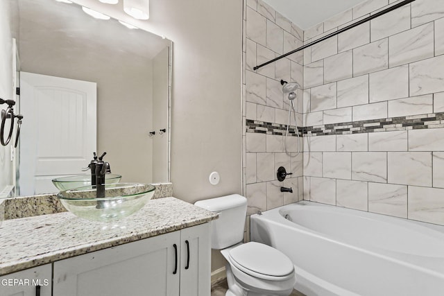 6037 Vicente Gomez Ln, El Paso, TX 79932 - full bath with vanity, toilet, and tub / shower combination