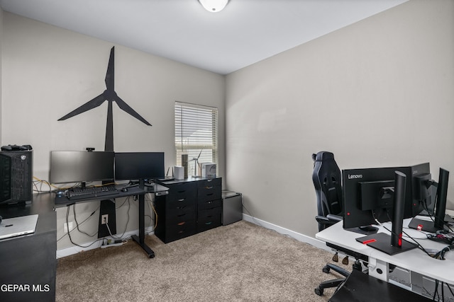 3452 David Palacio Dr, El Paso, TX 79938 - home office with carpet and baseboards