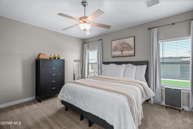 3452 David Palacio Dr, El Paso, TX 79938 - bedroom with carpet flooring and a ceiling fan