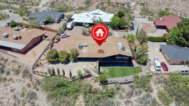 3134 Mesa Verde Ln, El Paso, TX 79904 - aerial perspective of suburban area