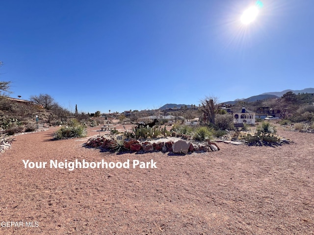 3134 Mesa Verde Ln, El Paso, TX 79904 - view of yard with a mountain view