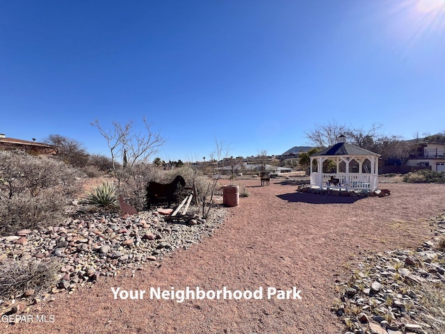 3134 Mesa Verde Ln, El Paso, TX 79904 - view of yard with a gazebo
