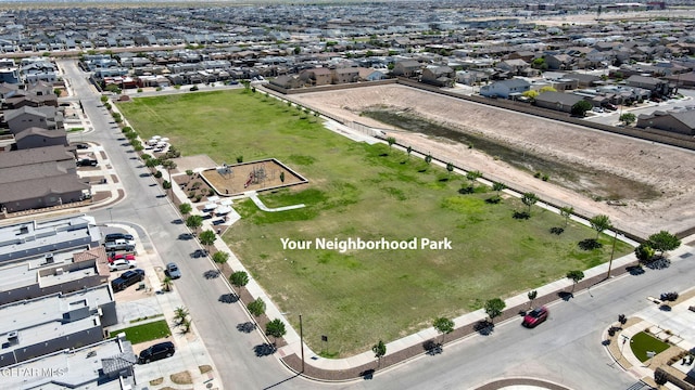 14840 Tim Hardaway, El Paso, TX 79938 - aerial overview of property's location with nearby suburban area