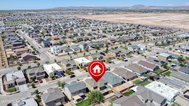 14840 Tim Hardaway, El Paso, TX 79938 - aerial view of property and surrounding area featuring mountains and nearby suburban area
