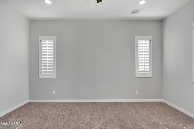 248 Emerald Storm Pl, El Paso, TX 79928 - carpeted empty room with recessed lighting and baseboards