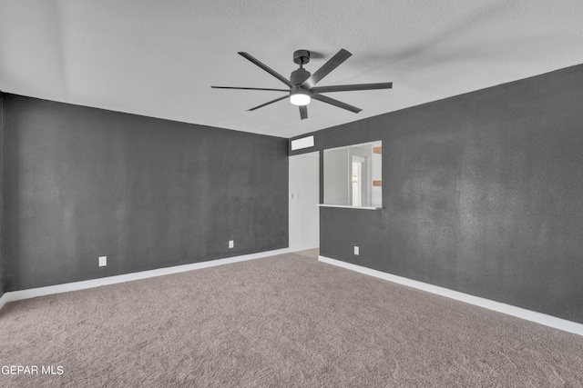 1460 Backus St, El Paso, TX 79925 - carpeted spare room featuring a ceiling fan and baseboards
