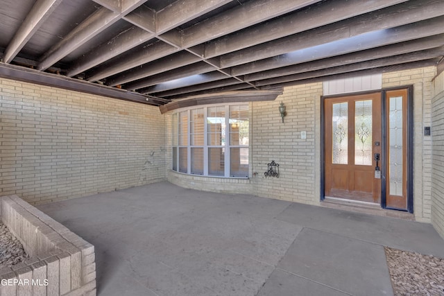1460 Backus St, El Paso, TX 79925 - view of exterior entry with a patio area and french doors