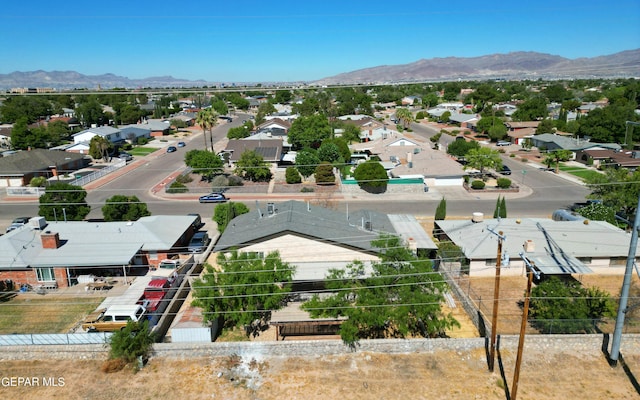 1460 Backus St, El Paso, TX 79925 - aerial view of residential area with a mountainous background