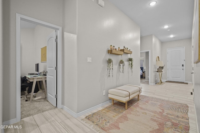 2305 Enchanted Quail, El Paso, TX 79911 - hallway featuring a desk and recessed lighting