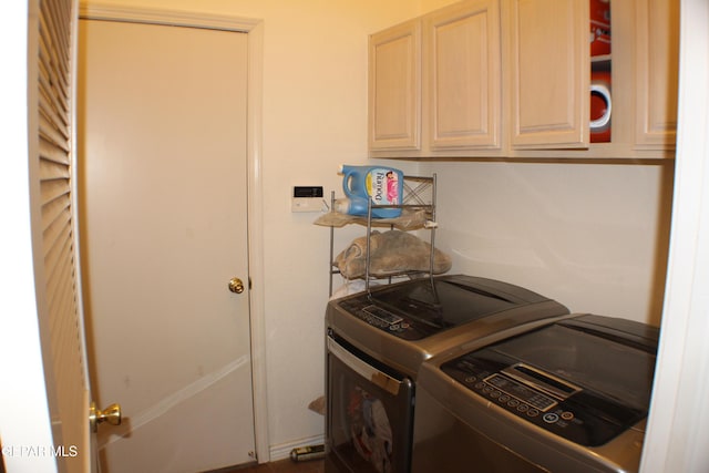 1429 Jettie Ray Way, El Paso, TX 79936 - laundry area featuring separate washer and dryer and cabinet space