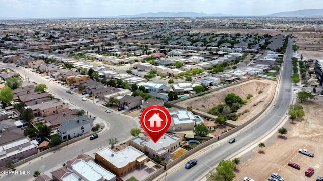 3841 Tierra Campa Dr, El Paso, TX 79938 - aerial view of residential area with mountains