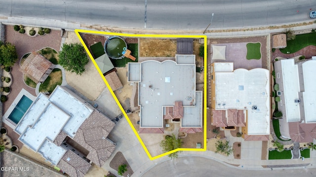 3841 Tierra Campa Dr, El Paso, TX 79938 - aerial view of property's location featuring property parcel outlined