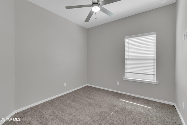1445 Summer Storm Pl, El Paso, TX 79928 - carpeted empty room featuring a ceiling fan and baseboards