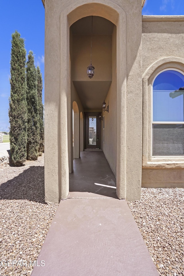 14391 Loma Esmeralda, El Paso, TX 79938 - entrance to property with stucco siding