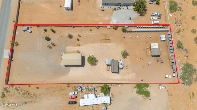 4821 Kreuger St, El Paso, TX 79938 - aerial view of sparsely populated area featuring property boundaries highlighted