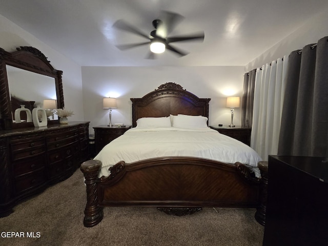 7000 Armistad Ave, El Paso, TX 79912 - carpeted bedroom featuring a ceiling fan