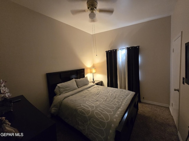 7000 Armistad Ave, El Paso, TX 79912 - carpeted bedroom featuring a ceiling fan and baseboards