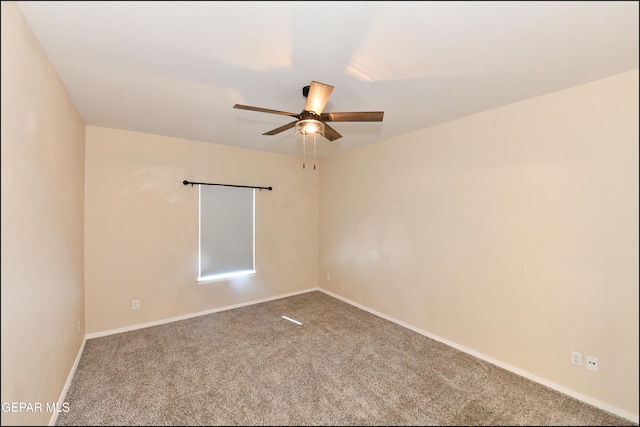 12712 Tierra Aurora Dr, El Paso, TX 79938 - carpeted spare room featuring a ceiling fan and baseboards