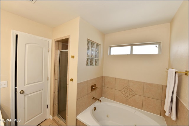 12712 Tierra Aurora Dr, El Paso, TX 79938 - bathroom with a jetted tub and a shower stall