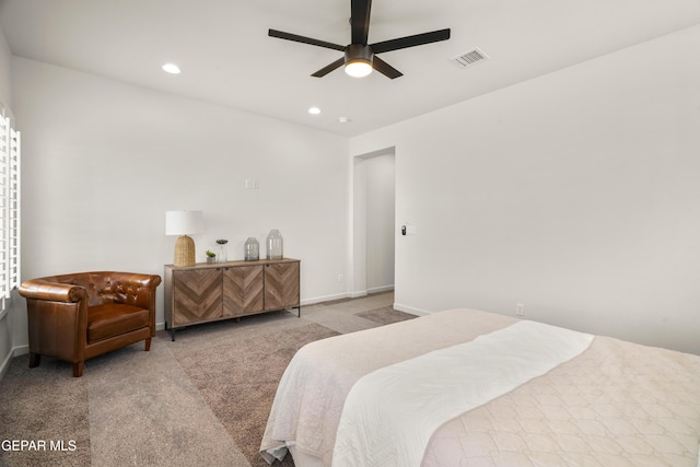 905 Bilton Pl, El Paso, TX 79928 - carpeted bedroom with recessed lighting and a ceiling fan