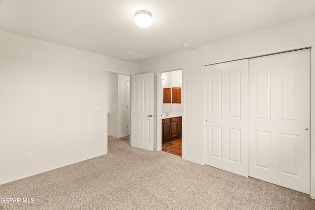 5036 Silver Ranch Ave, El Paso, TX 79934 - unfurnished bedroom with carpet floors, a closet, and connected bathroom