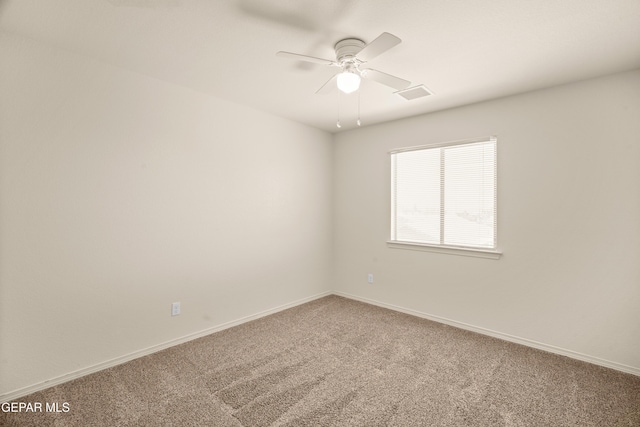 5036 Silver Ranch Ave, El Paso, TX 79934 - spare room with carpet and ceiling fan