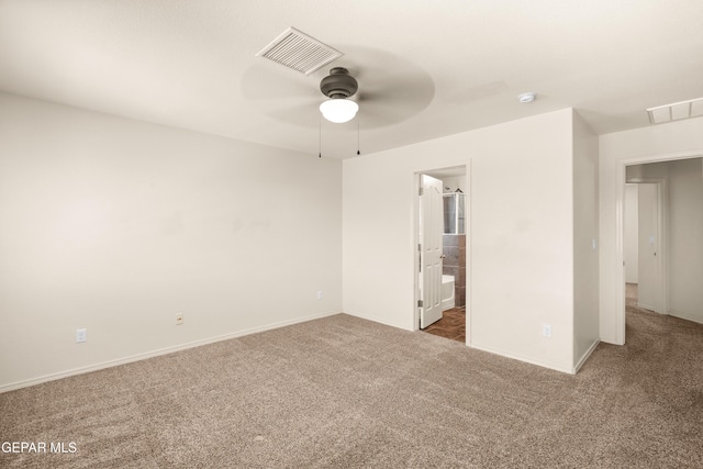 5036 Silver Ranch Ave, El Paso, TX 79934 - spare room with carpet, a ceiling fan, and a smoke detector