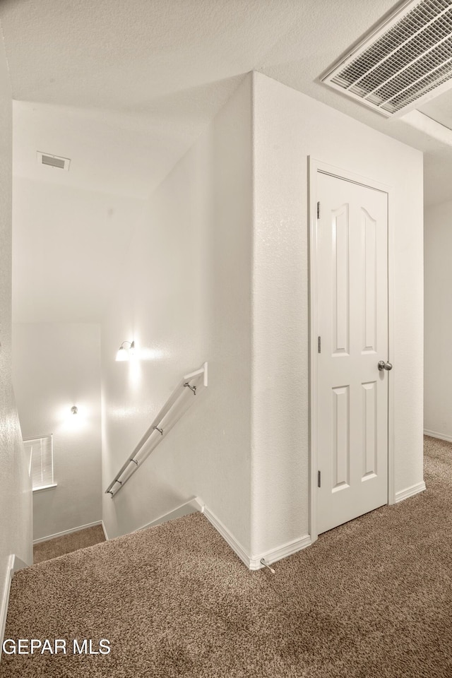 5036 Silver Ranch Ave, El Paso, TX 79934 - staircase with carpet flooring and baseboards