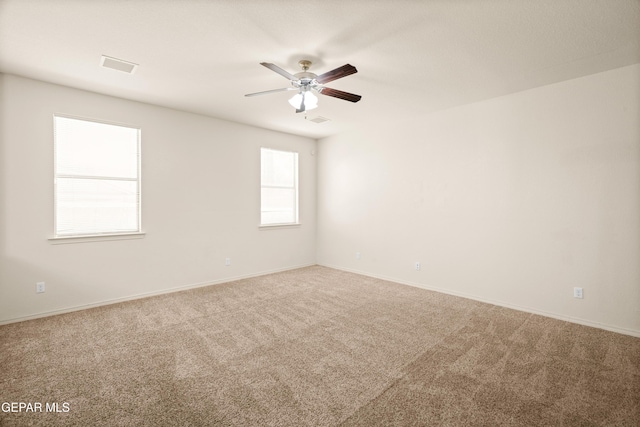5036 Silver Ranch Ave, El Paso, TX 79934 - carpeted spare room with a ceiling fan and baseboards