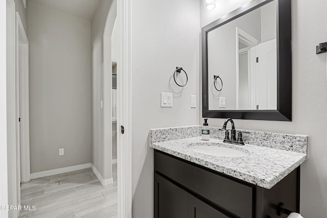12820 Monmouth Ave, El Paso, TX 79928 - bathroom featuring vanity and baseboards
