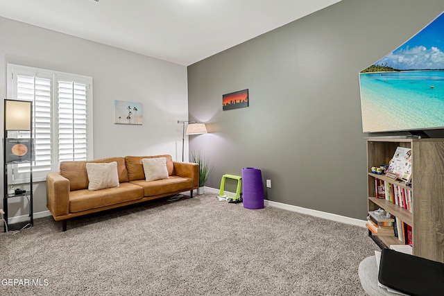 12820 Monmouth Ave, El Paso, TX 79928 - carpeted living room featuring baseboards