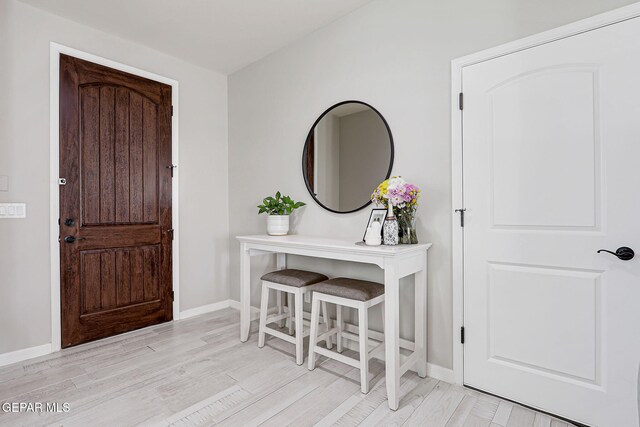 12820 Monmouth Ave, El Paso, TX 79928 - entryway with light wood-type flooring