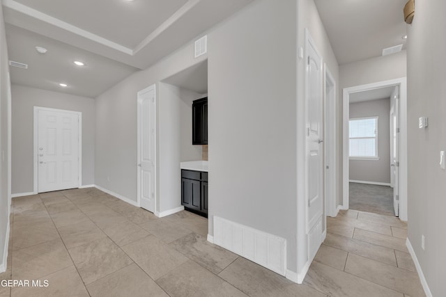 14772 John Mcneely Ave, El Paso, TX 79938 - hall featuring light tile patterned flooring and recessed lighting