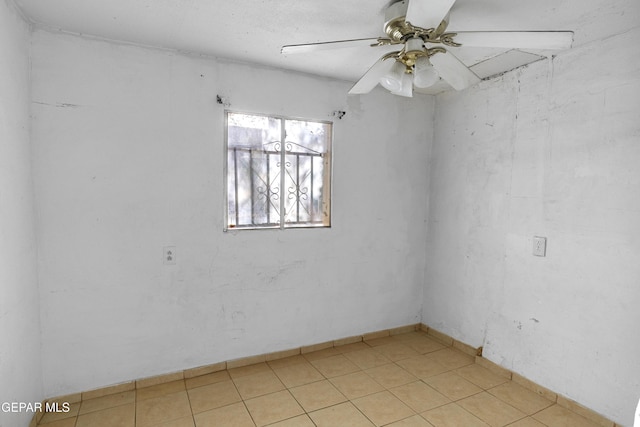 4008 Tularosa Ave, El Paso, TX 79903 - empty room with ceiling fan and light tile patterned floors
