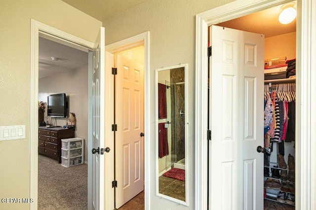 5004 Gold Ranch Ave, El Paso, TX 79934 - hall with carpet flooring