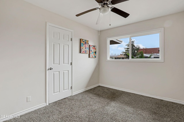 4956 Rutherford Dr, El Paso, TX 79924 - unfurnished room featuring carpet and ceiling fan