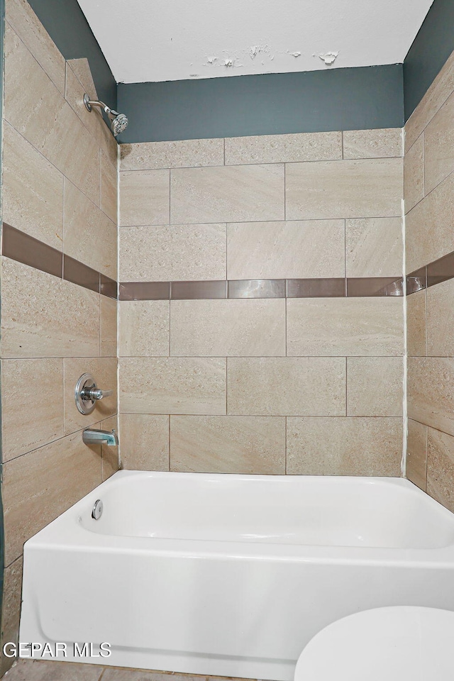 4956 Rutherford Dr, El Paso, TX 79924 - full bathroom featuring bathing tub / shower combination and toilet