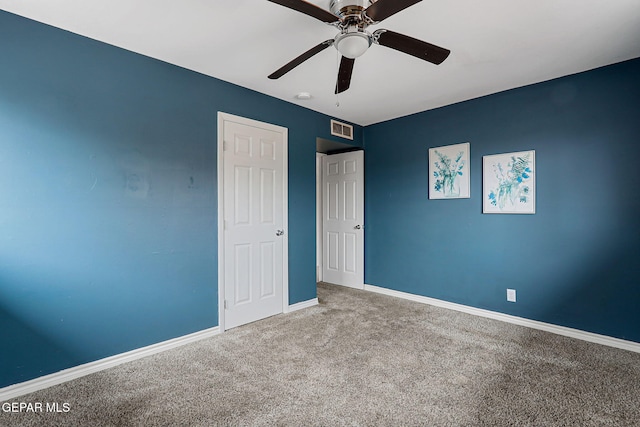 4956 Rutherford Dr, El Paso, TX 79924 - unfurnished bedroom with carpet and a ceiling fan