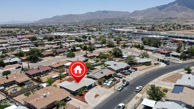 4956 Rutherford Dr, El Paso, TX 79924 - aerial perspective of suburban area with a mountain backdrop