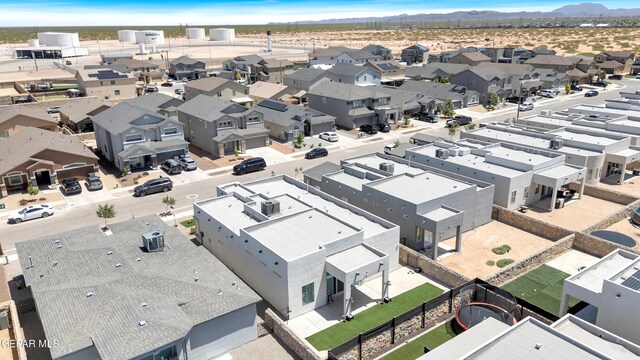 12328 Desert Heights Ct, El Paso, TX 79938 - aerial perspective of suburban area with a mountain backdrop