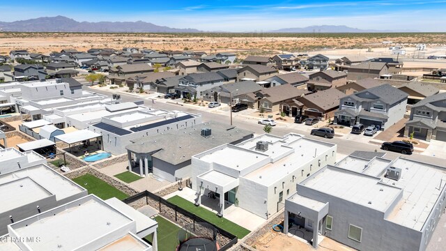 12328 Desert Heights Ct, El Paso, TX 79938 - aerial view of residential area featuring a mountain backdrop