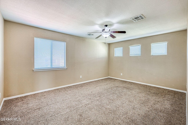 14376 N Cave Dr, El Paso, TX 79938 - carpeted spare room featuring a ceiling fan and baseboards
