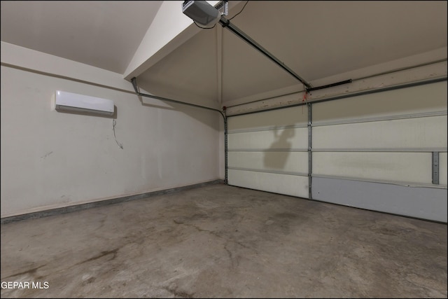 4908 Gold Ranch Ave, El Paso, TX 79934 - garage featuring an AC wall unit and a garage door opener